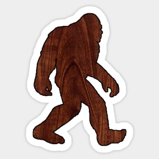 Bigfoot - Woodgrain Sticker